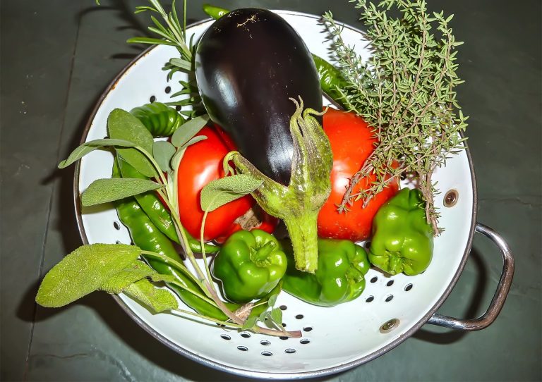 Légumes bio du potager pour des repas de qualité au château de marsac